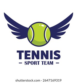 Tennis logo template, Active sport and tennis tournament set