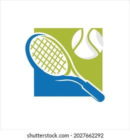 Tennis Logo Template Vector, Active sport and tennis tournament, championship, vector design and illustration