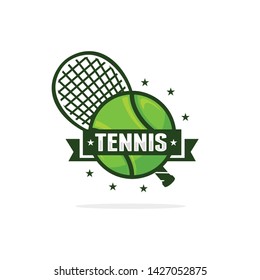 Tennis logo template vector illustration