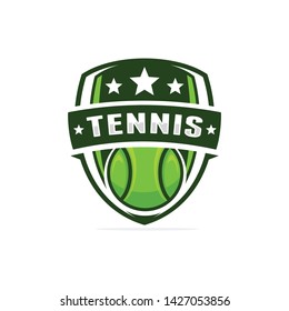 Tennis logo template vector illustration