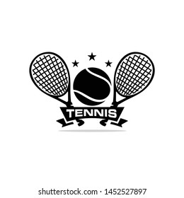 Tennis logo template vector illustration