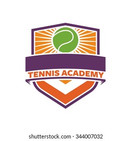 tennis logo vector. tennis academy logo template.