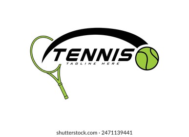 tennis logo vector graphic for any business especially for sport team, club, community.