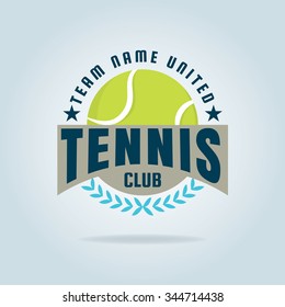 Tennis Logo,championship,tournament,decal,vector Illustration