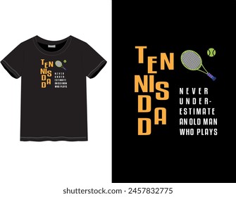 Tennis lover Father's Day T-shirt | Happy Father's Day | Male and female T-shirt | Holyday mood | Father's Day quote