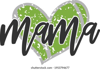 Tennis Mama Heart - Tennis design