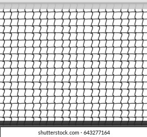 Tennis Net Horizontal Seamless Pattern Background. Vector Illustration