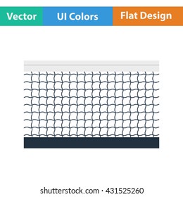 Tennis net icon. Flat design. Vector illustration.