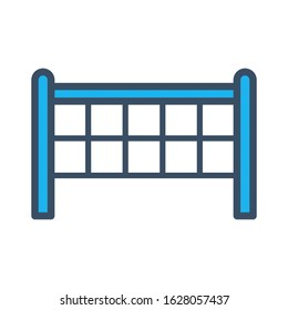 Tennis net icon vector design template