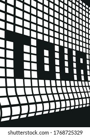 Tennis net tour background. Vector illustration.
