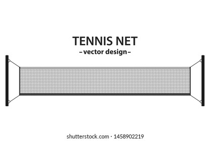 Tennis Net Vector Design Illustration Isolated On White Background