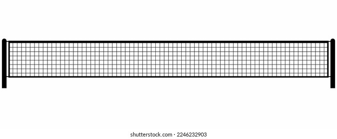 Tennis Net Vector isolated on white background