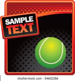 tennis on halftone template