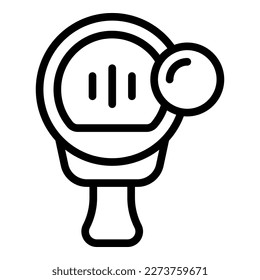 Tennis pad icon outline vector. Shop store. Fitness seller