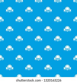 Tennis pattern vector seamless blue repeat for any use
