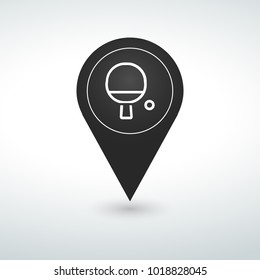 tennis pin Map pin icon
