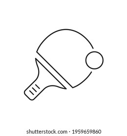 Tennis ping pong icon design. vector illustration