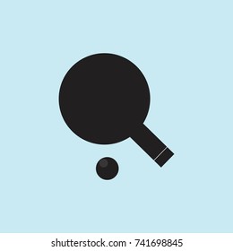 tennis. ping pong, sport, ball, vector, background blue