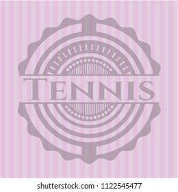 Tennis pink emblem