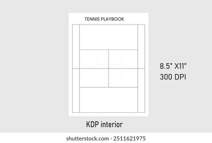 Tennis Playbook KDP Interior–100% Unique and High-Resolution Interior.
We are confident this insider will help you in your less content publishing journey.


