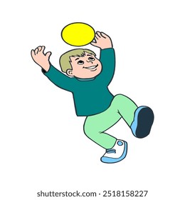 Tennis player with a ball vector illustrations