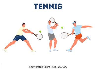 Tennis Player Holding Racket On Tennis Stock Vector (royalty Free 