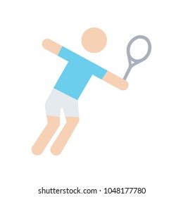 Tennis player icon