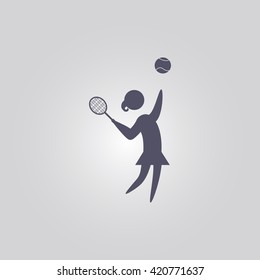 tennis player  icon