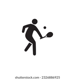 Symbol des Tennisspielers, Vektorsymbol