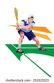 Tennis Player - Illustration