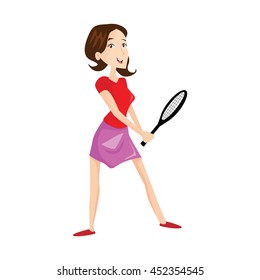 tennis player illustration