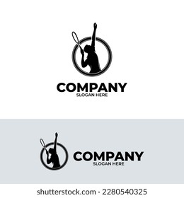 Tennis player logo design inspiration