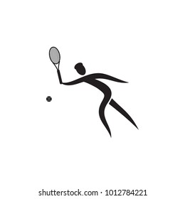 tennis player protection icon. Element of figures of sportsman icon. Premium quality graphic design icon. Signs, symbols collection icon for websites, web design, mobile app on white background
