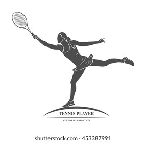 tennis player, silhouette