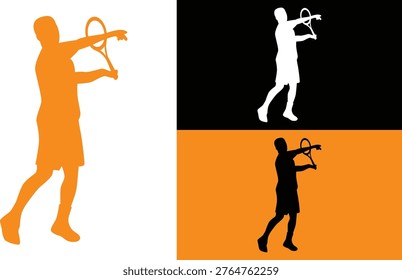 Tennis Player Silhouette vector file