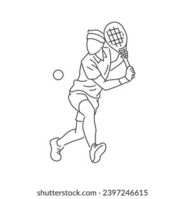 Jugador de tenis Deportista Atleta Pose Vector Colección 2