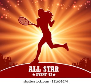 tennis player - sports poster