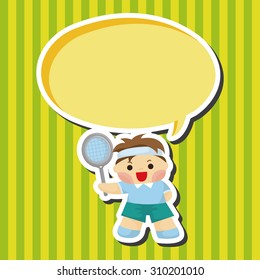 tennis player theme elements