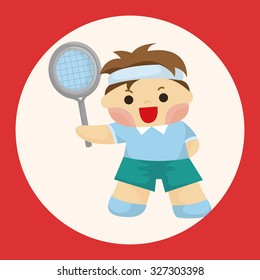 tennis player theme elements