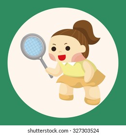 tennis player theme elements