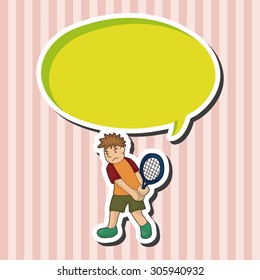 tennis player theme elements vector,eps