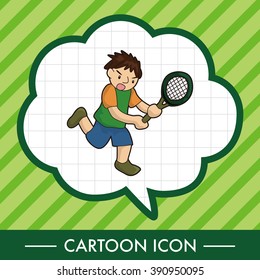 tennis player theme elements vector,eps