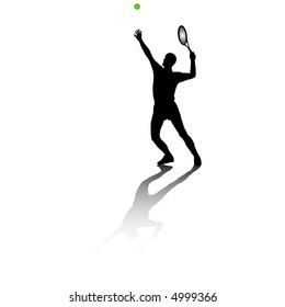 tennis player (vector)