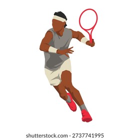 Tennis players pose or movement when playing