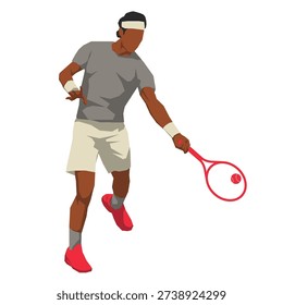 Tennis players pose or movement when playing