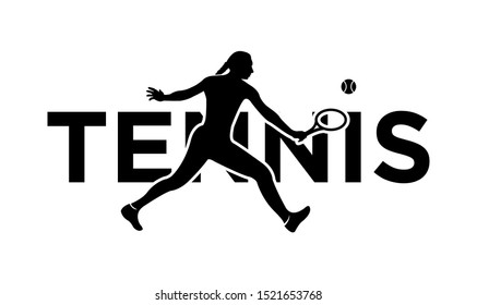 Tennis players Women illustration vector design for banner