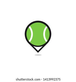 Tennis pointer icon. Vector flat design
