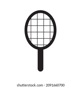 tennis racket, badminton racket vector line for web, presentation, logo, Icon Symbol.