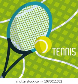 Tennis racket and ball