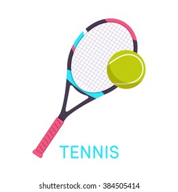 Tennis, racket, ball
